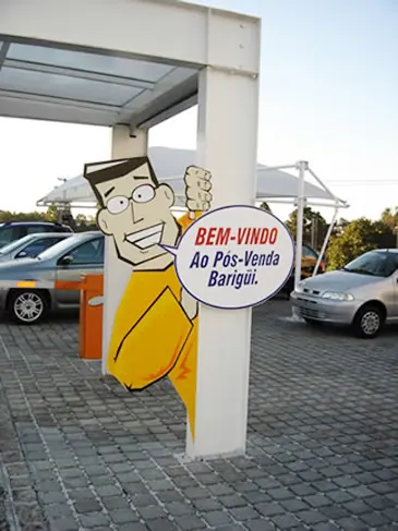 Totem de identificação produzido e instalado pela LYNX Curitiba