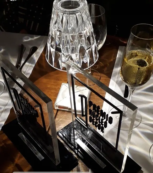 Troféu personalizado produzido pela LYNX Curitiba