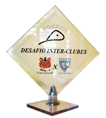 Troféu personalizado produzido pela LYNX Curitiba