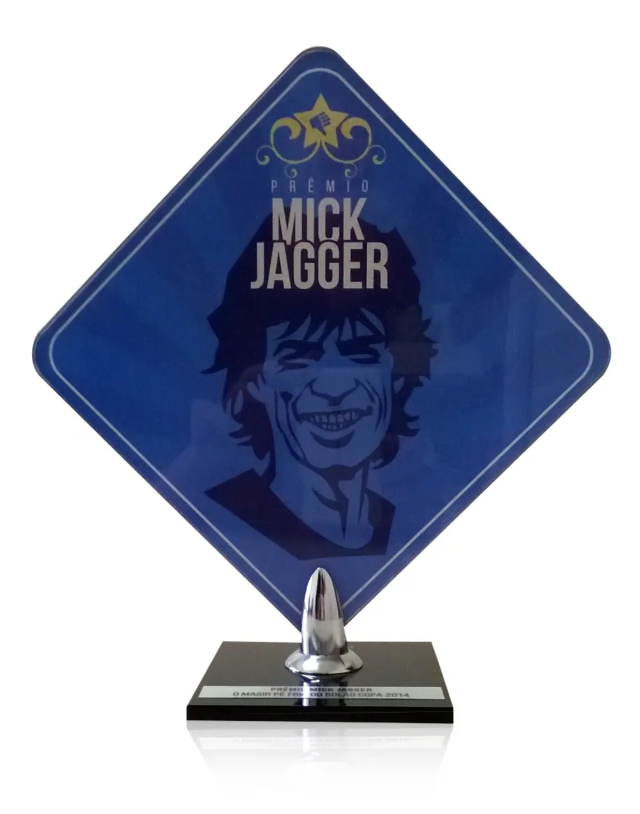 Troféu personalizado produzido pela LYNX Curitiba